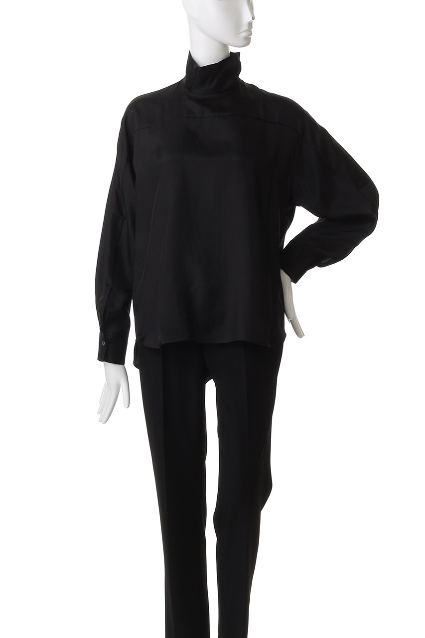CINOH チノ　長袖　カットソー　　黒　ブラック　シアー CINOH tシャツ 「CINOH/チノ」「STUDIOUS別注」TENCEL CASHMERE