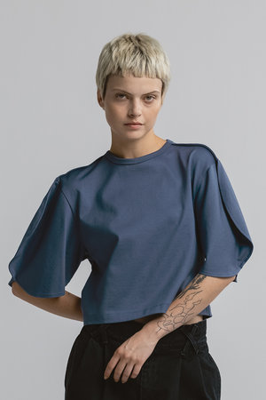 チノ/CINOHのREFINA enso 円相 クロップド プルオーバー(110100/110102)