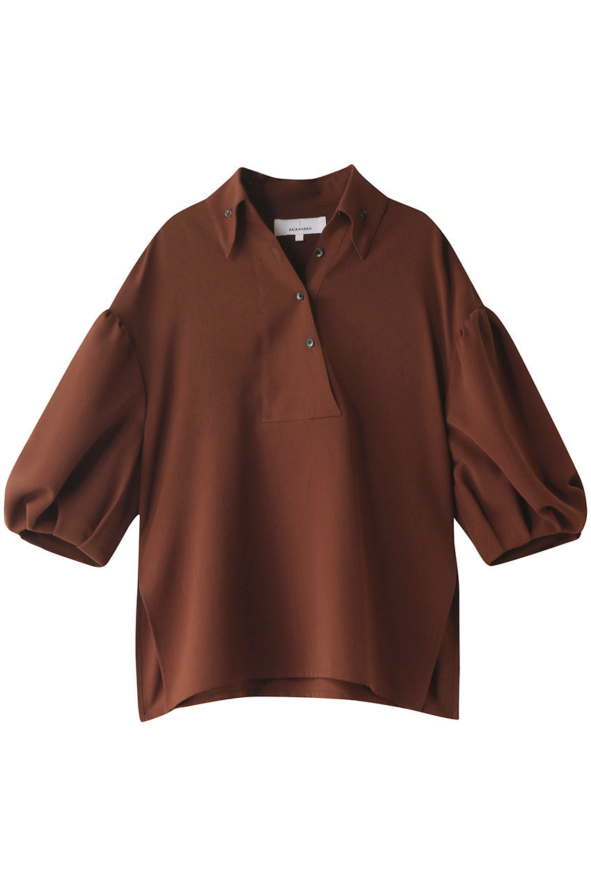 AKIRANAKA アキラナカ 【予約販売】ドロップパフスリーブブラウス ブラウン
