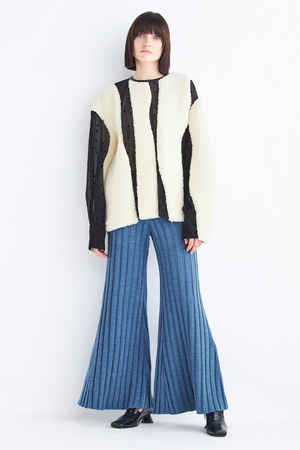 Mireira コンビネーションドットボアプルオーバー