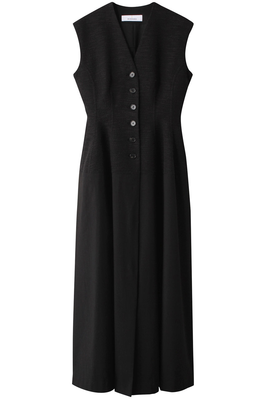 AKIRANAKA Ilsa スリーブレス ドレス (ブラック, 2) アキラナカ ELLE SHOP