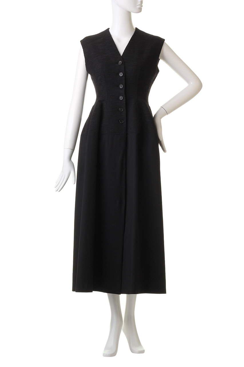 AKIRANAKA(アキラナカ)｜Ilsa スリーブレス ドレス/ブラック の通販