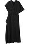 Ana アシンメトリー ドレス アキラナカ/AKIRANAKA ブラック