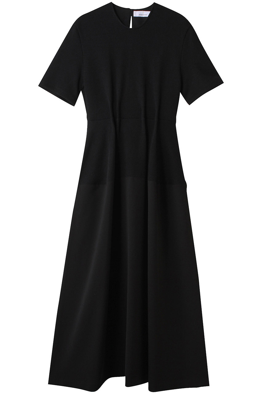 AKIRANAKA Jodie コンビ テックス ジャージードレス (ブラック, 1) アキラナカ ELLE SHOP AKIRANAKA Jodie コンビ テックス ジャージードレス (ブラック, 1) アキラナカ ELLE SHOP