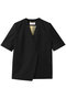 Amalia ハーフスリーブ ジャケット アキラナカ/AKIRANAKA ブラック