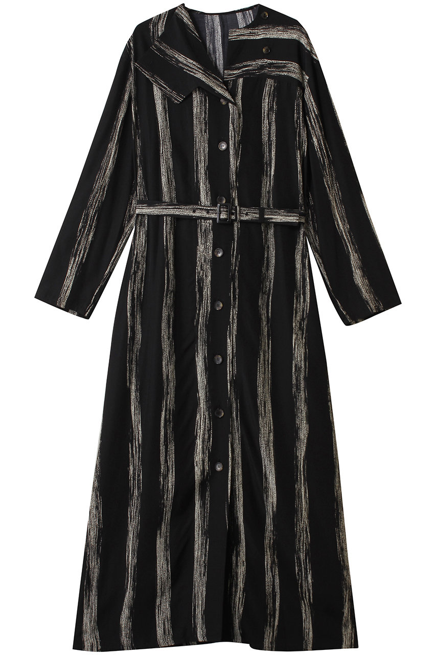 即完売品　アキラナカ　タックスリーブプルオーバー　花柄　黒　36 AKIRANAKA(アキラナカ)｜Amalia ハーフスリーブ ジャケット