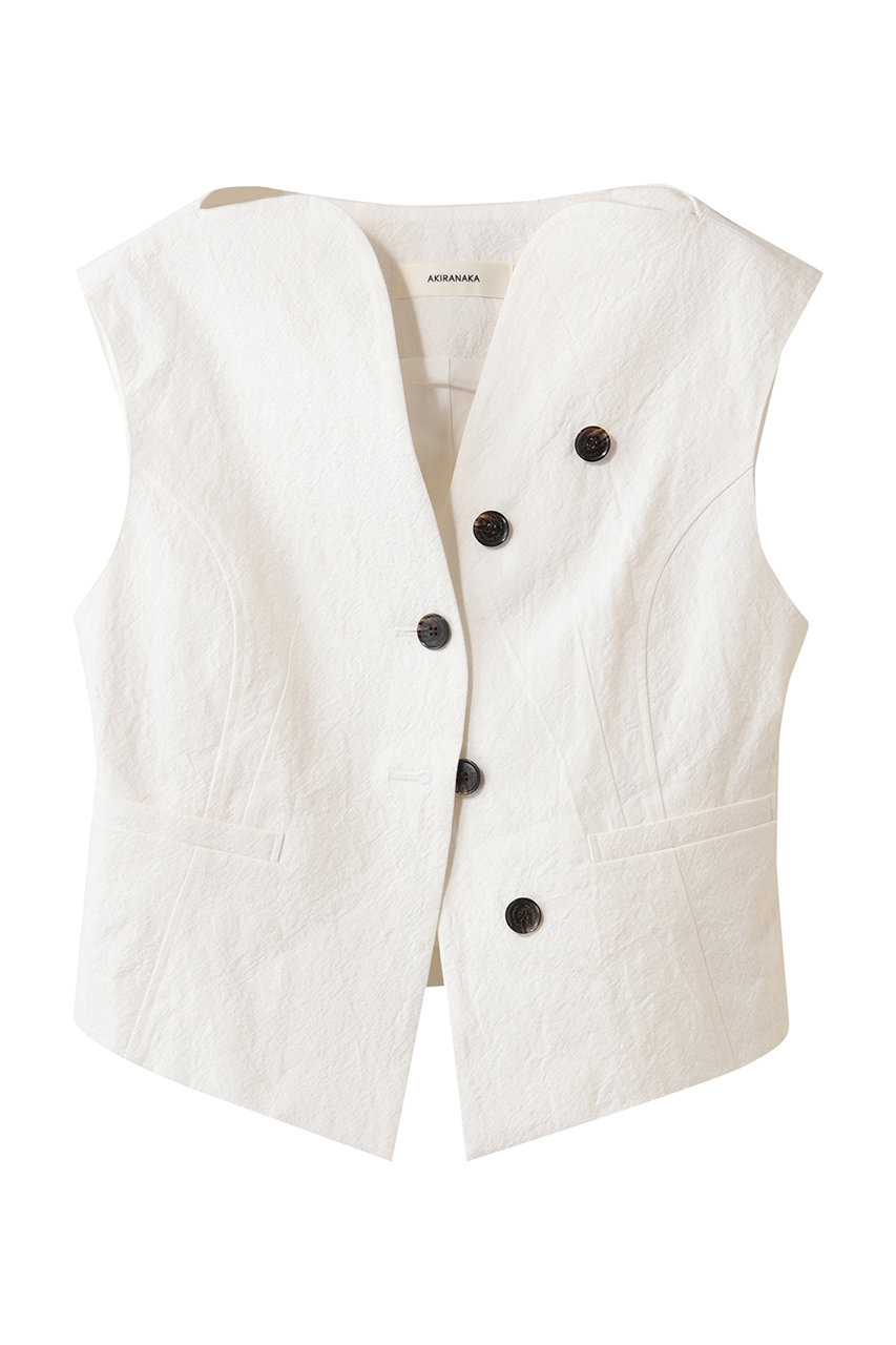 アキラナカ/AKIRANAKAのSesilia ベスト(ホワイト/AR2626-WH)