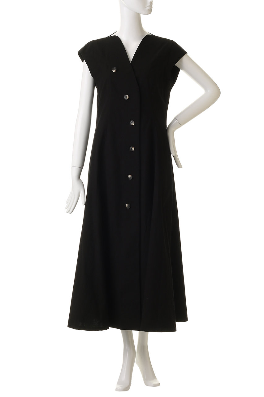 【新品タグ付き】アキラナカ　MAVIS アシンメトリードレス　ブラック　黒　1 新品タグ付き】アキラナカ MAVIS アシンメトリードレス ブラック 黒 1