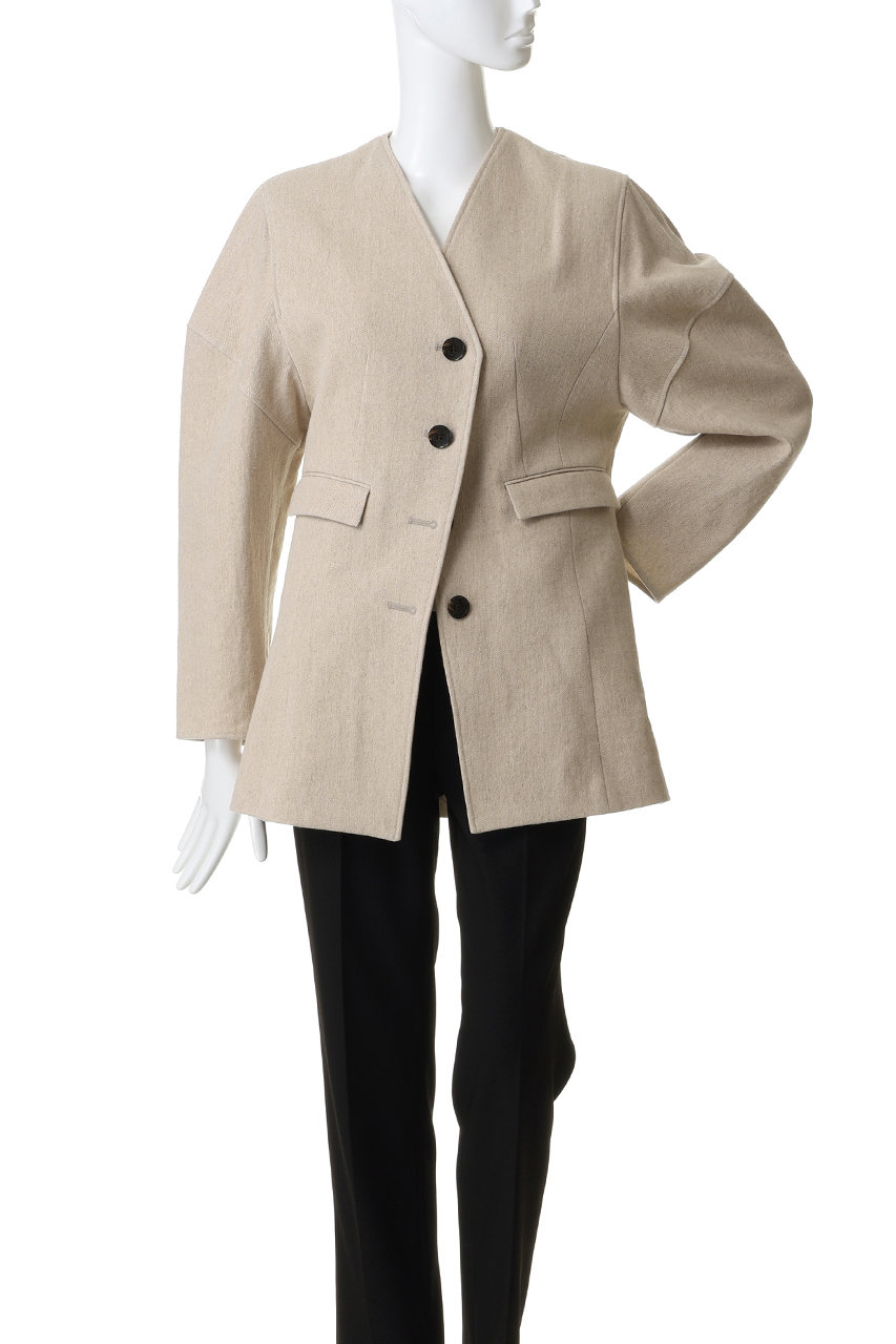 AKIRANAKA(アキラナカ)｜Helene コットンリネン ジャケット/ベージュ