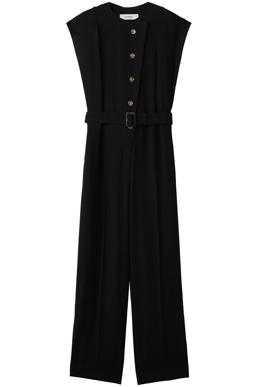 アキラナカ/AKIRANAKAのJenna ジャージー コンビネゾン(ブラック/AR2635-BK)