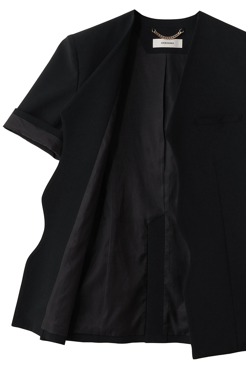 AKIRANAKA(アキラナカ)｜Teodora ハーフスリーブ ジャケット/ブラック