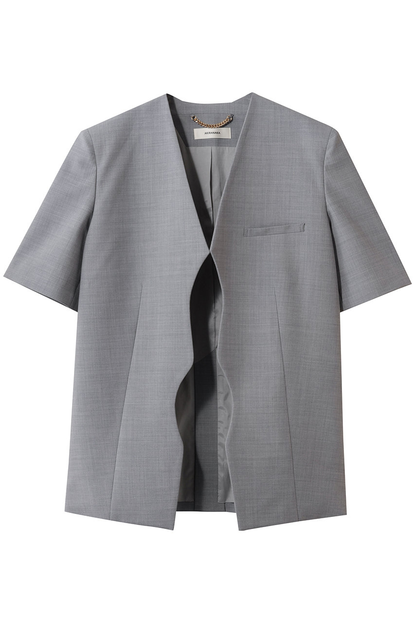 アキラナカ/AKIRANAKAのTeodora ハーフスリーブ ジャケット(グレー/AR2637-GY)
