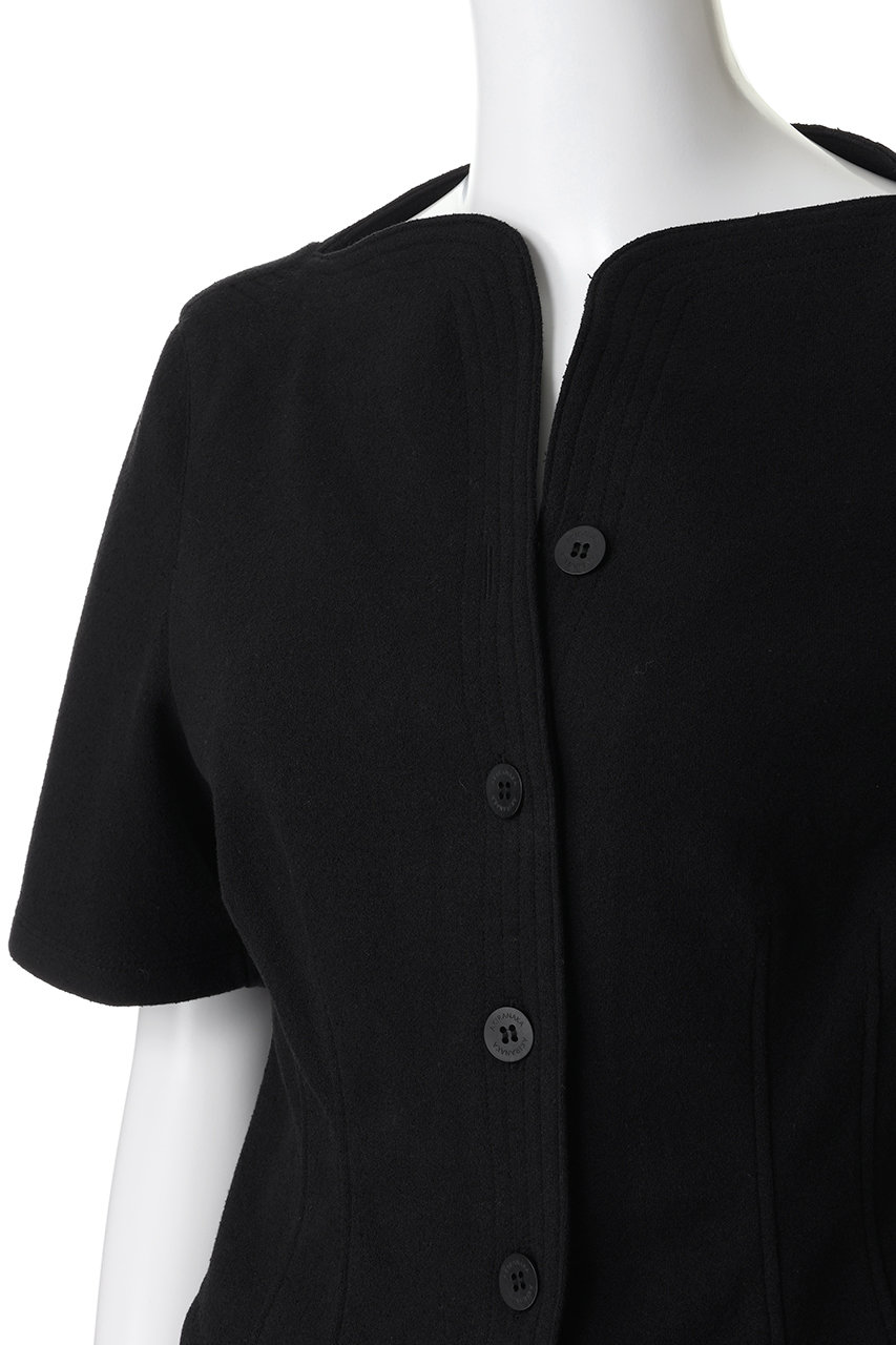 AKIRANAKA（アキラナカ）Sesilia jersey shirt BK Sesilia jersey shirt BK | AKIRANAKA ONLINESTORE