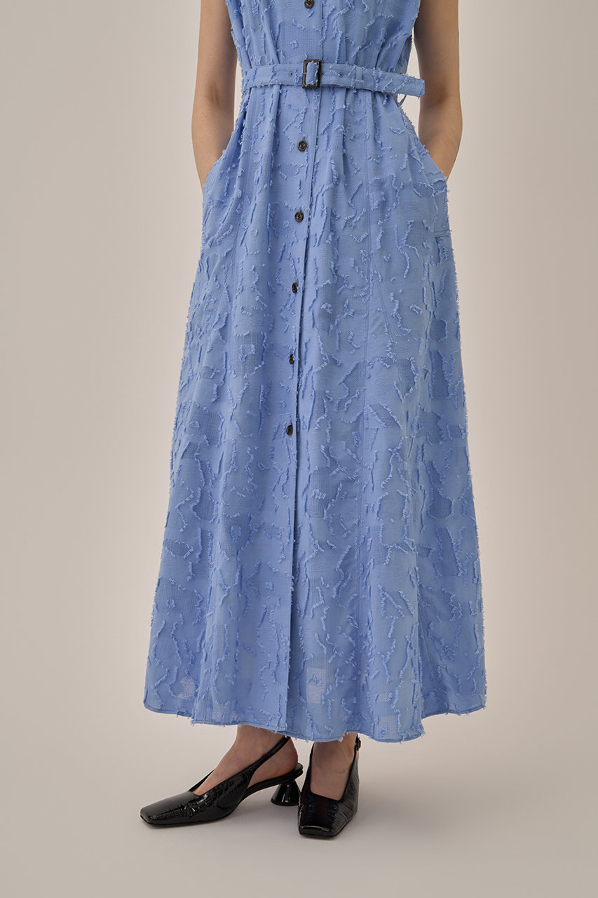 AKIRANAKA(アキラナカ)｜Block フラワー ドレス/ブルー の通販