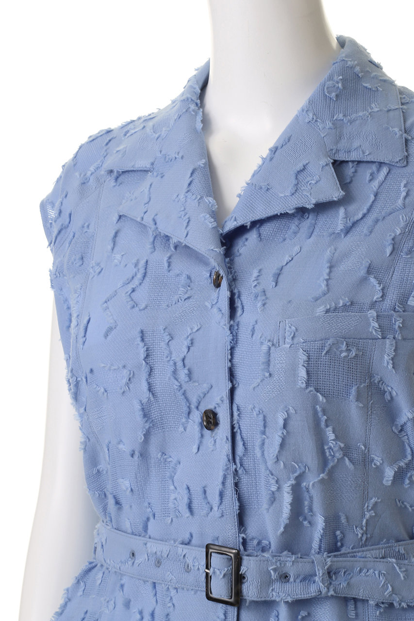 AKIRANAKA(アキラナカ)｜Block フラワー ドレス/ブルー の通販