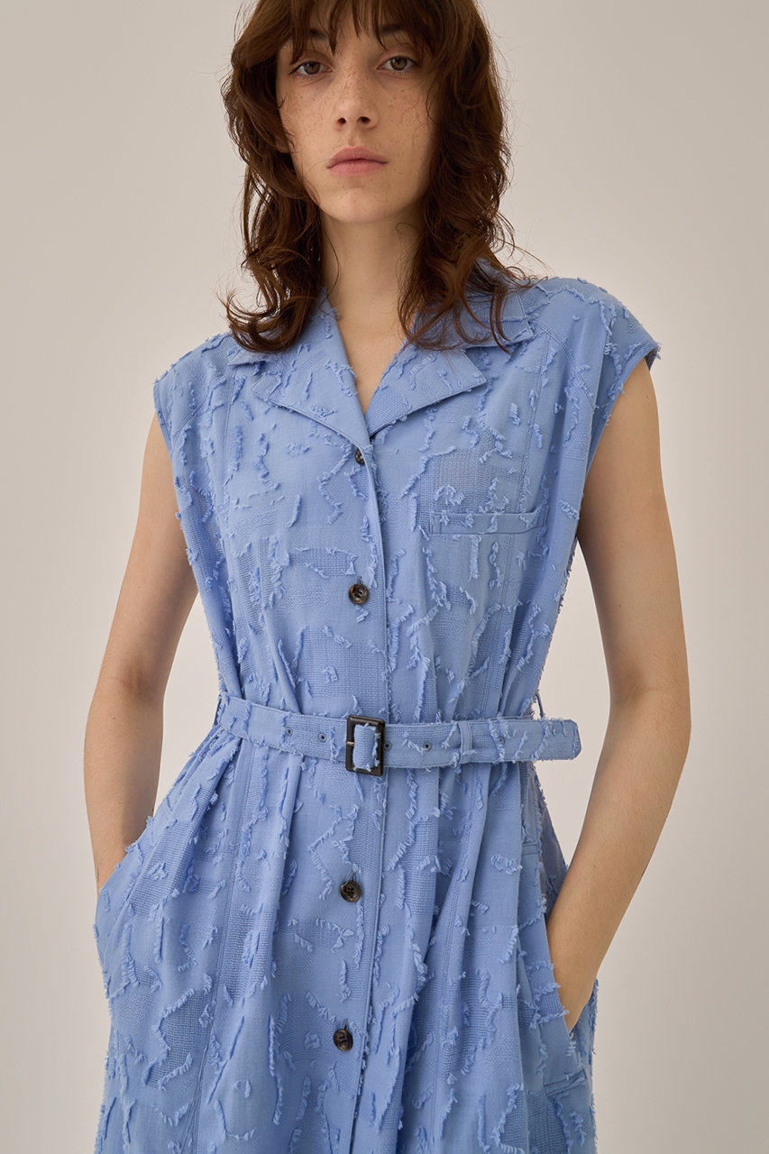 AKIRANAKA(アキラナカ)｜Block フラワー ドレス/ブルー の通販