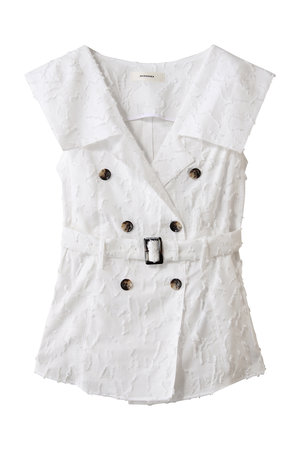 アキラナカ/AKIRANAKAのBlock フラワー シャツジレ