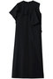 Tea ドレープ パネル ドレス アキラナカ/AKIRANAKA ブラック