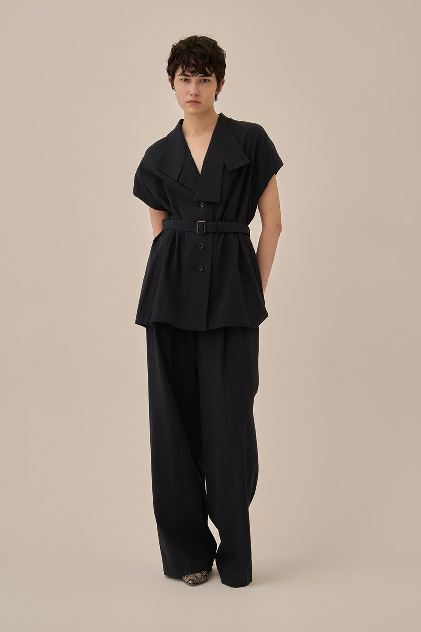 AKIRANAKA(アキラナカ)｜Rachele シャツ/ネイビー の通販｜ELLESHOP