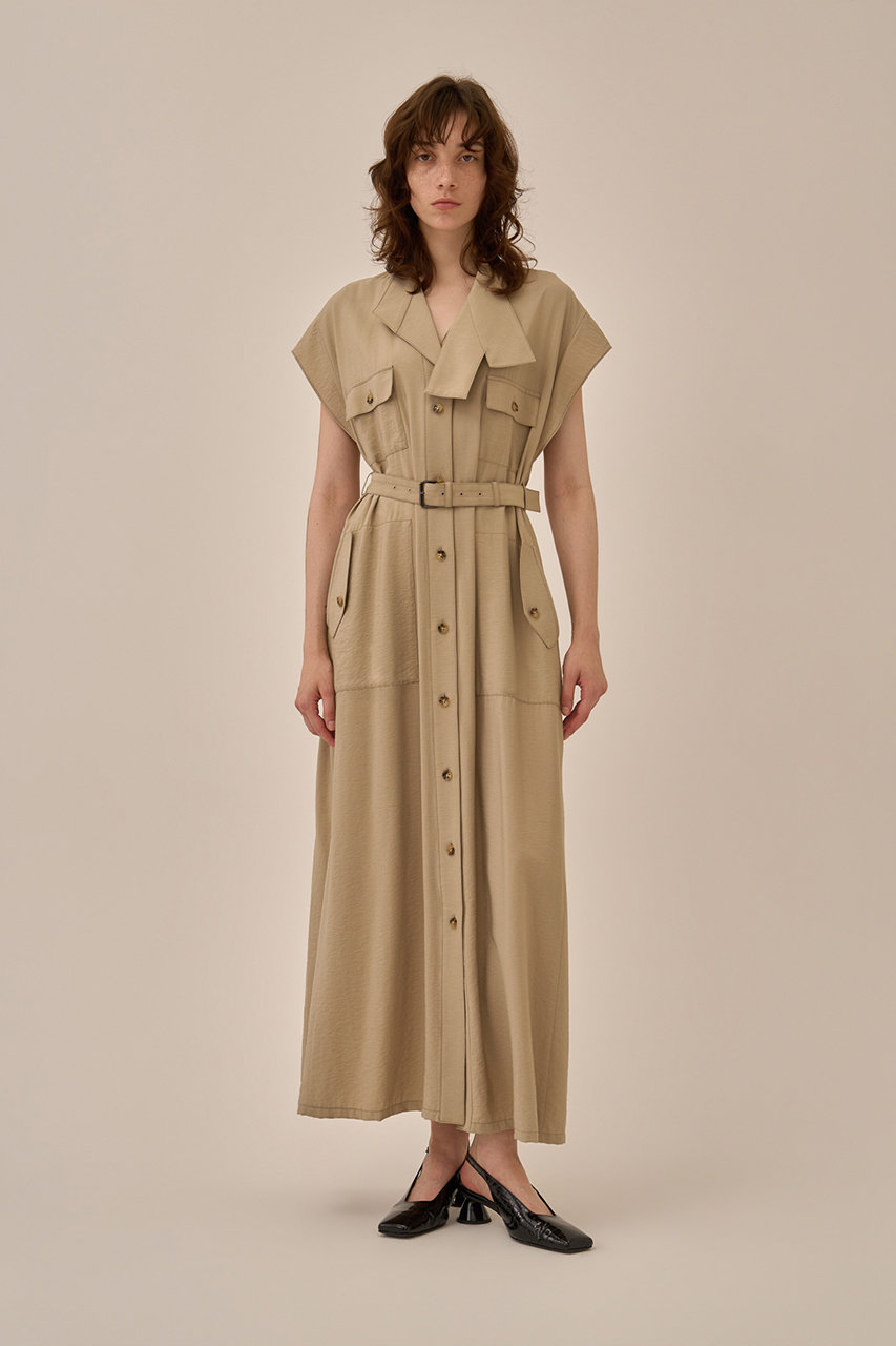 AKIRANAKA(アキラナカ)｜Rachele ドレス/ベージュ の通販｜ELLESHOP