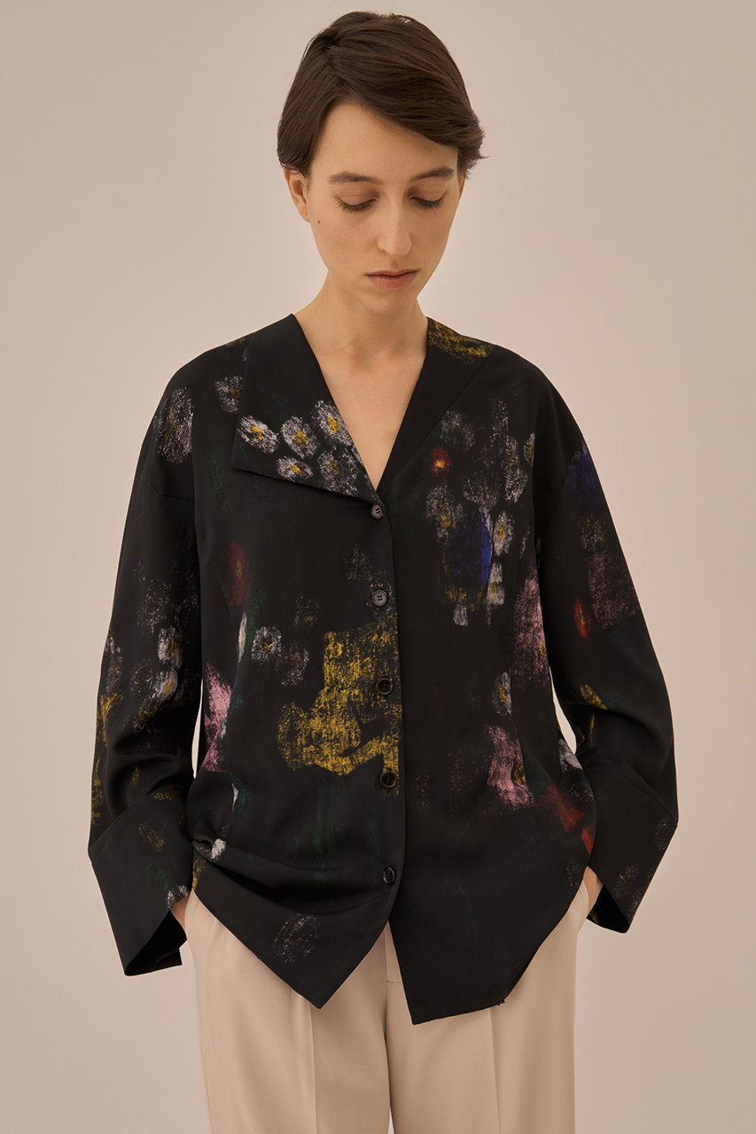 AKIRANAKA(アキラナカ)｜Sabi シャツ/ブラック の通販｜ELLESHOP