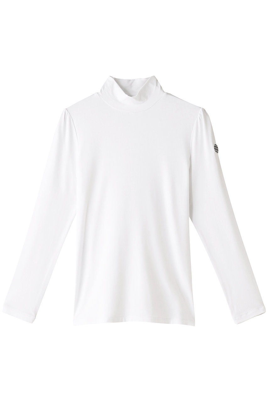 BORDERS at BALCONY ボーダーズ アット バルコニー 【予約販売】ハイネックTシャツ ホワイト
