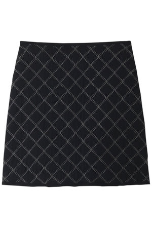 ニットキルテッドスカート