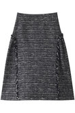 ツイードサイドラウンドスカート