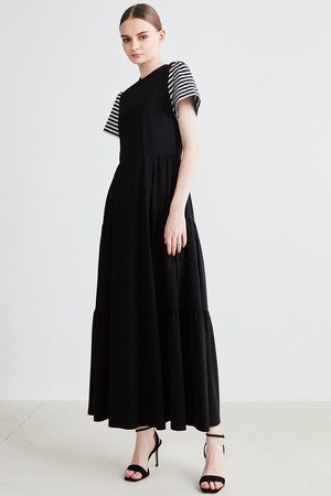 ボーダーズ アット バルコニー/BORDERS at BALCONYのボーダースリーブＴシャツドレス