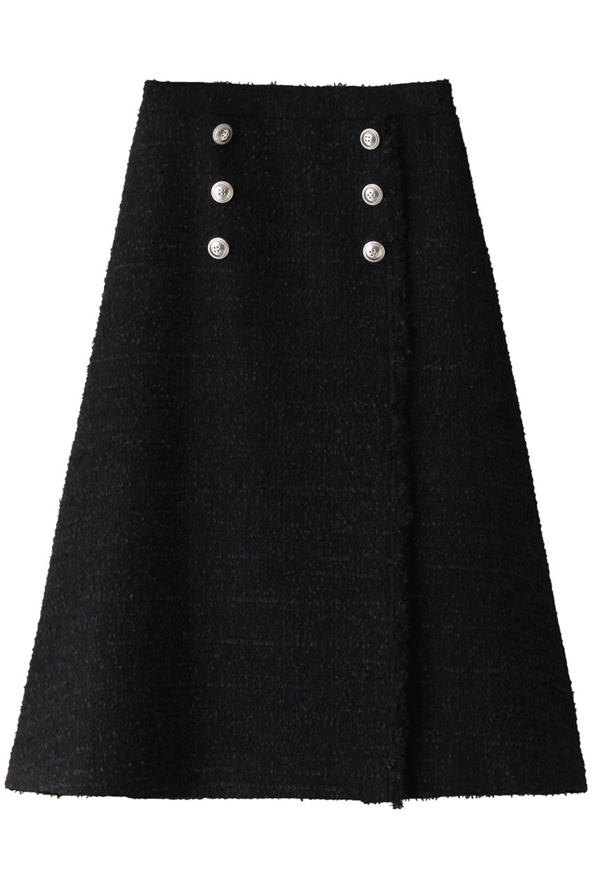 ボーダーズアットバルコニー　リボンベルトスカート　ブラック　38サイズ定価35200円