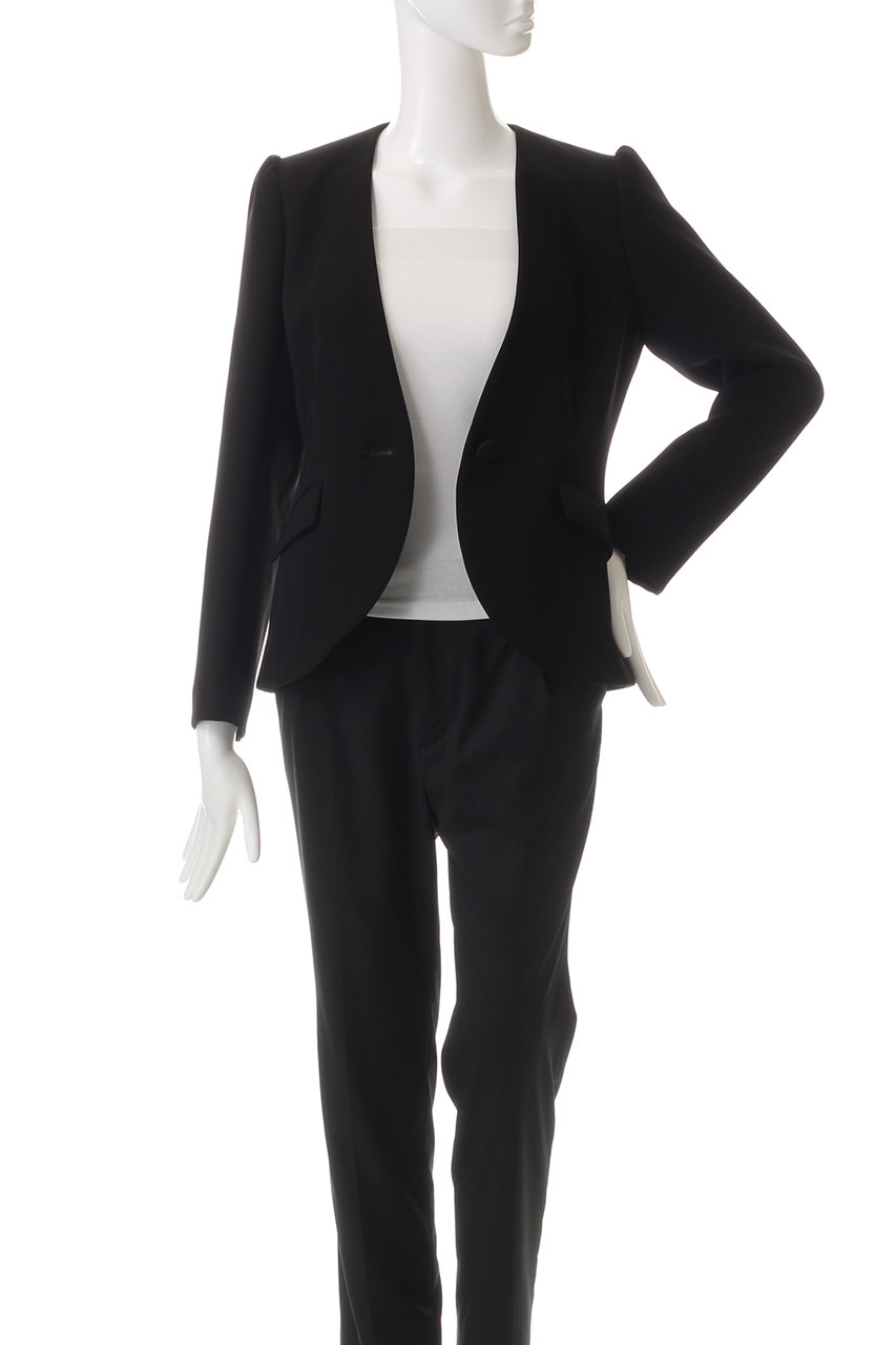 ボーダーズアットバルコニー ショート丈 テーラードジャケット ブラック BORDERS at BALCONY / ボーダーズアットバルコニー】JACKET NOIR