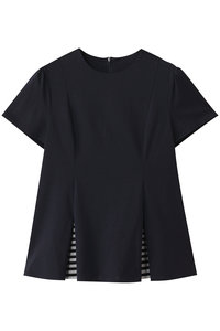 ボーダーズアットバルコニー カットソー 長袖 ボーダー エルボーパッチ 紺 白 BORDERS at BALCONY (Women) / ボーダーズアットバルコニー TOP