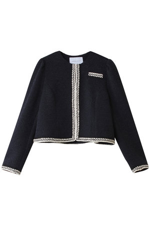 ボーダーズ アット バルコニー/BORDERS at BALCONYのツイードフレアジャケット(110800/110801)