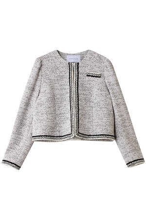 ボーダーズ アット バルコニー/BORDERS at BALCONYのツイードフレアジャケット(110800/110801)