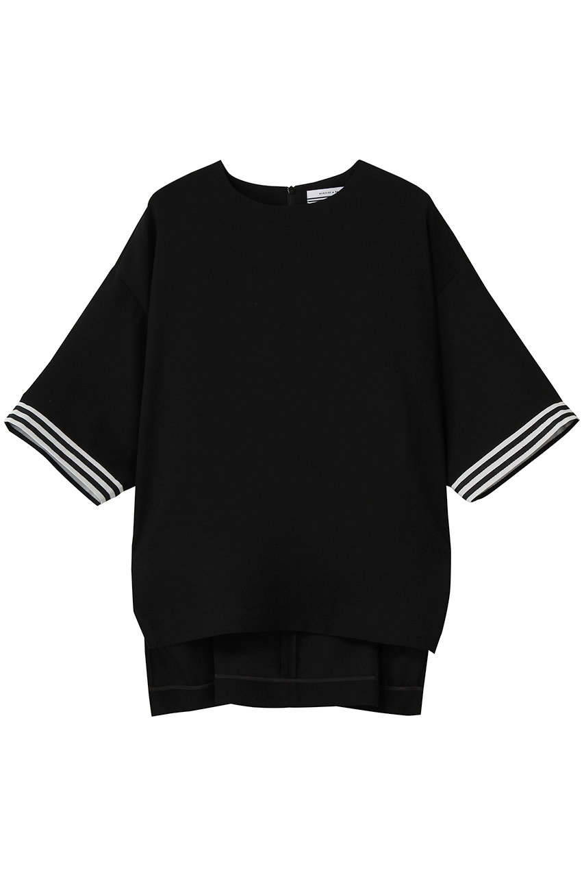 ボーダーズ アット バルコニー/BORDERS at BALCONYのツイルブラウス(ブラック/BD2611-3C-24)