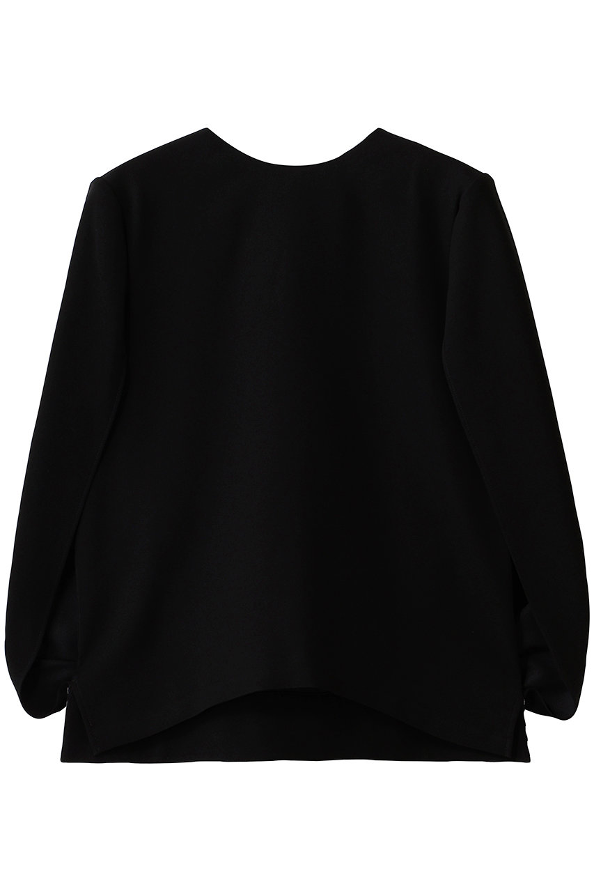 BORDERS at BALCONY ケープブラウス (ブラック, 38) ボーダーズ アット バルコニー ELLE SHOP