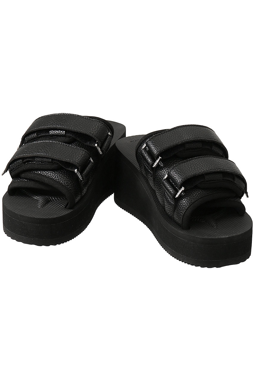 美品　スイコック　SUICOKE レザー足袋サンダル 23㎝　黒 suicoke サンダル 「別注」「SUICOKE」WAS FLW レディース