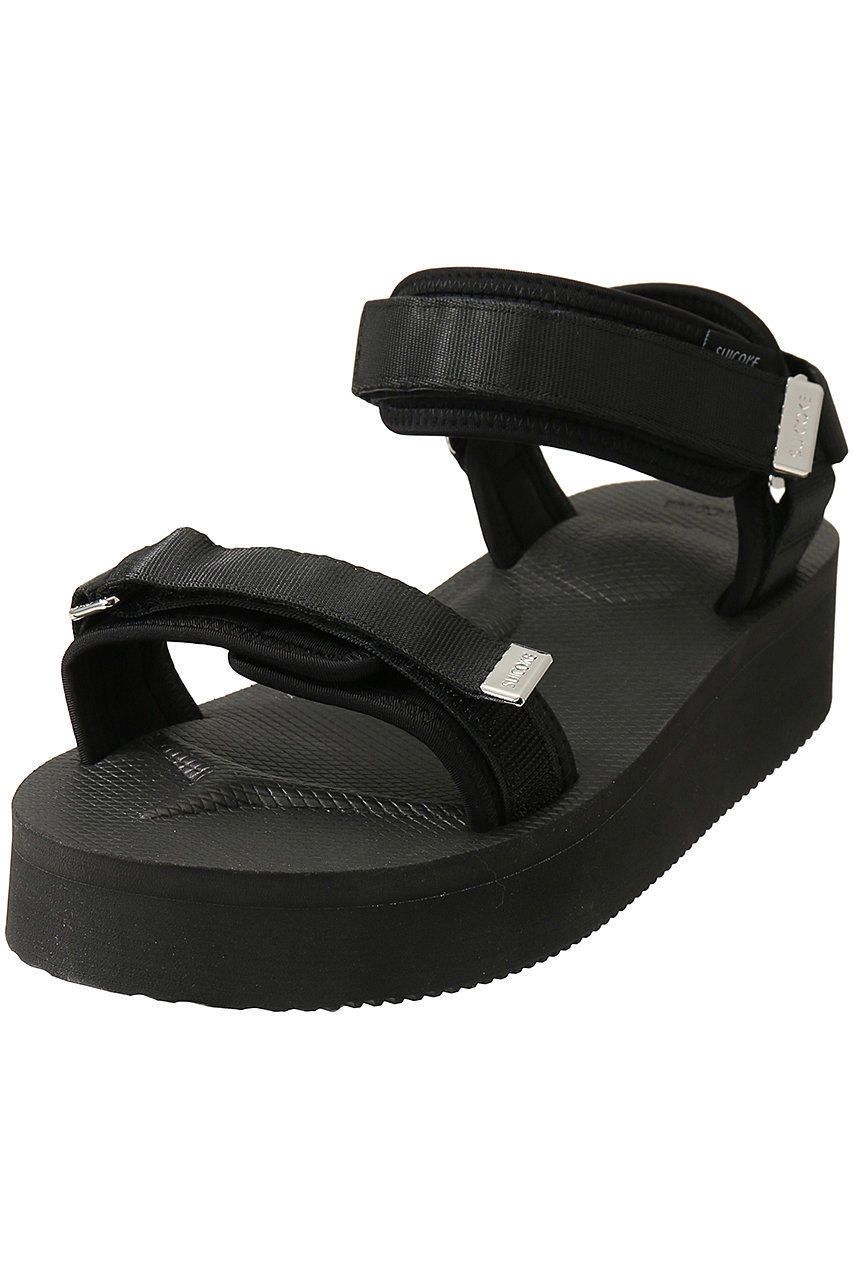 SUICOKE 【ELLE SHOP 限定】CEL-2PO ストラップサンダル (ブラック, 7(25)) スイコック ELLE SHOP SUICOKE 【ELLE SHOP 限定】CEL-2PO ストラップサンダル (ブラック, 7(25)) スイコック ELLE SHOP