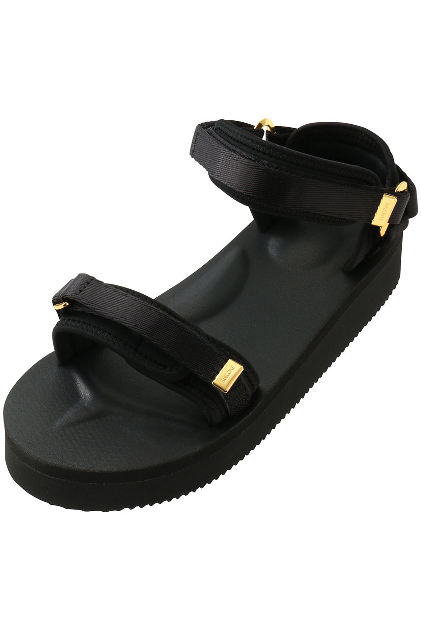 スイコック/SUICOKEのCEL-W ストラップサンダル(ブラック/NOG-515-W)