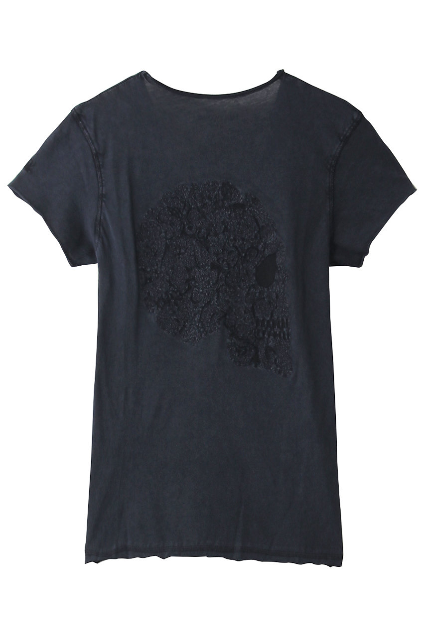ZADIG & VOLTAIRE ザディグ エ ヴォルテール STORY FISHNET MANDALA SKULL Tシャツ ネイビー