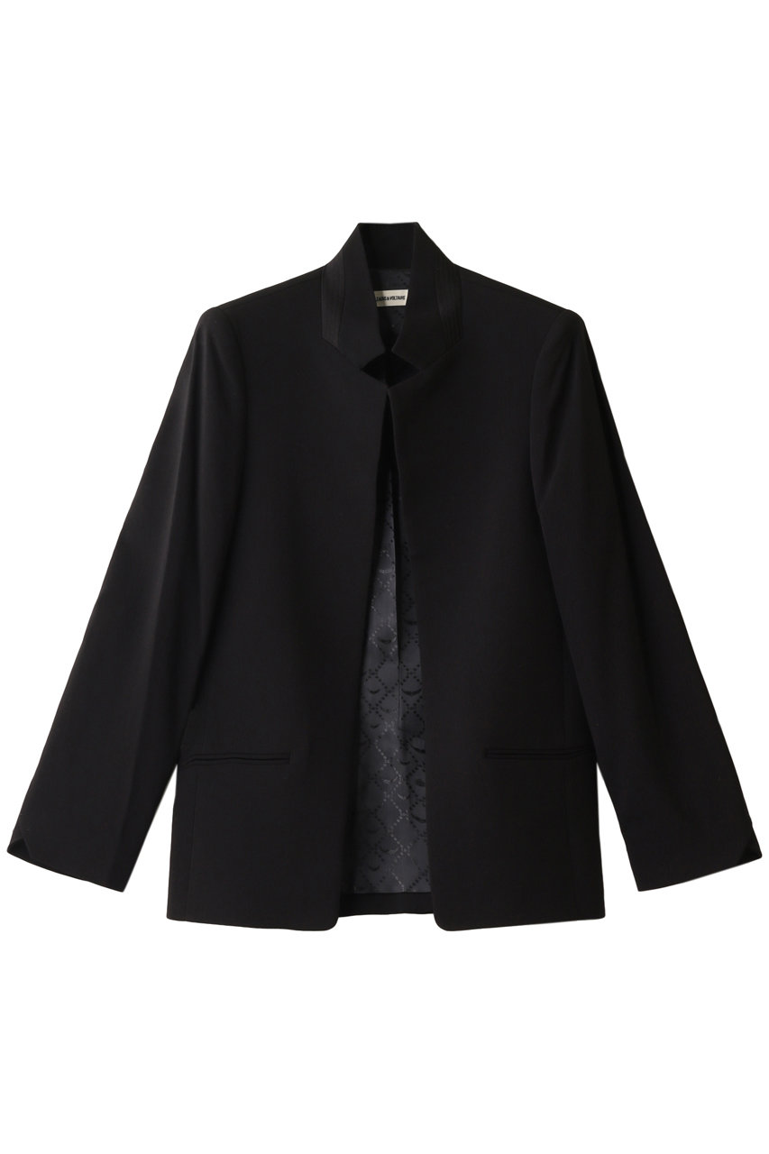 ZADIG & VOLTAIRE ザディグ エ ヴォルテール VOLLY CREPE JACKET PERMANENT ジャケット ブラック