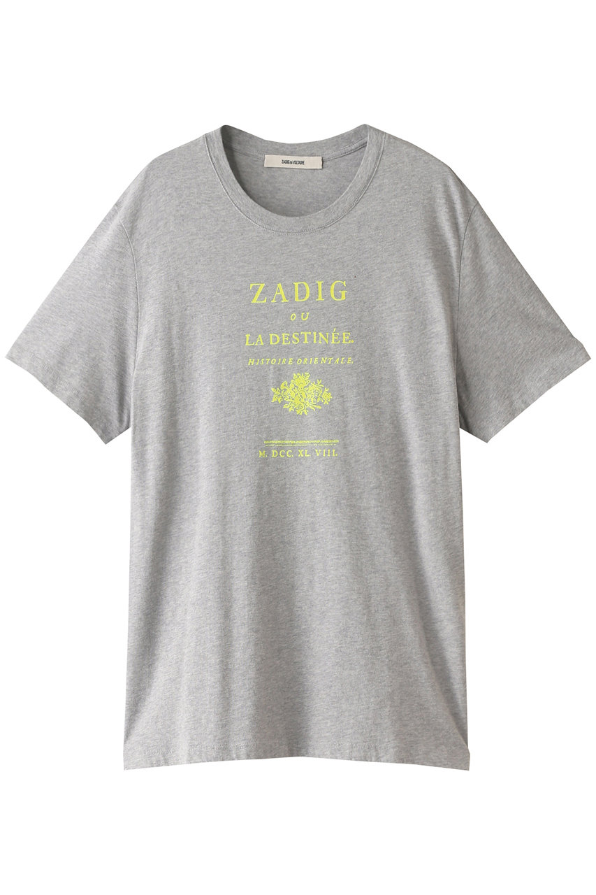 ZADIG & VOLTAIRE ザディグ エ ヴォルテール メンズ（MENS）TOMMY HC ZADIG OU LA DESTINEE T-SHIRT Tシャツ グレーメランジ