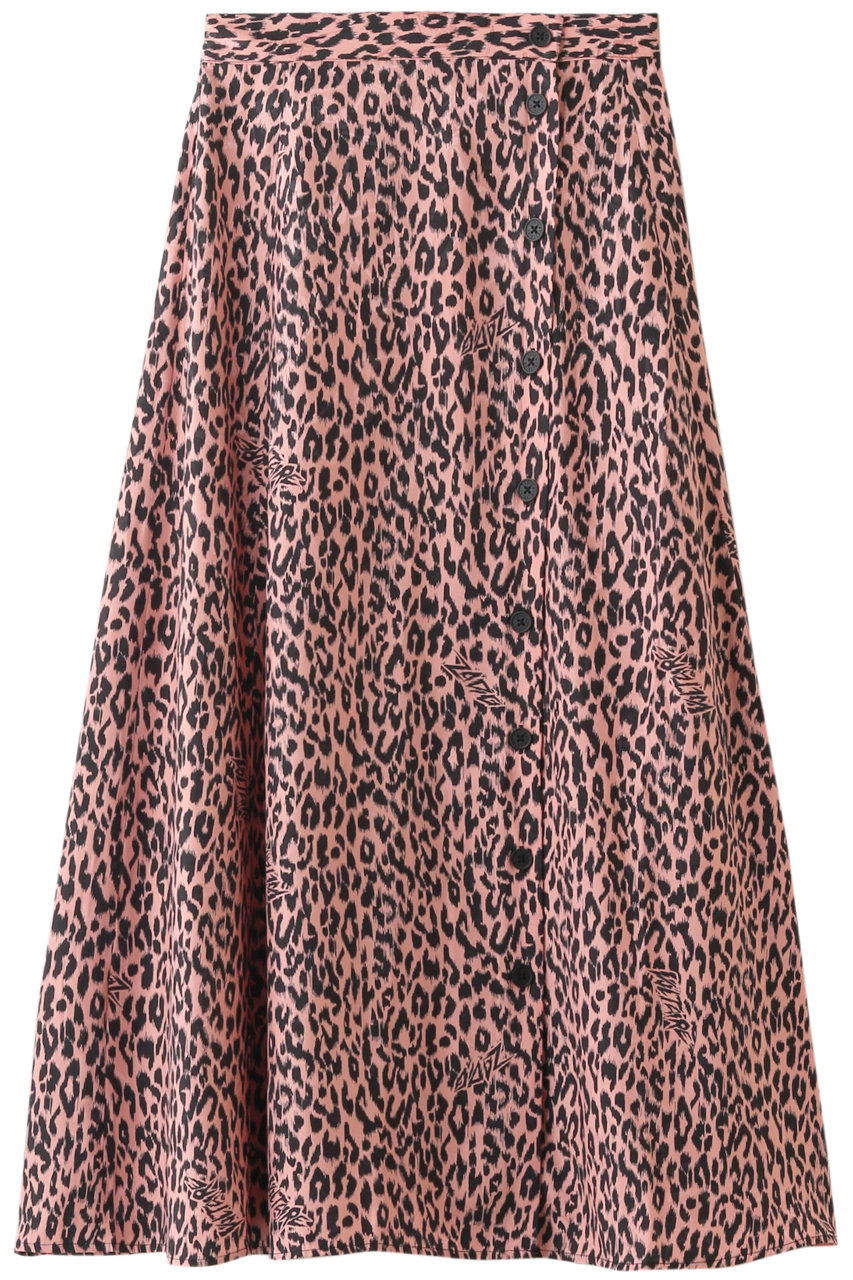 ZADIG & VOLTAIRE ザディグ エ ヴォルテール JUNE SQUELETON JAC LEO IKAT SKIRT スカート ピンク