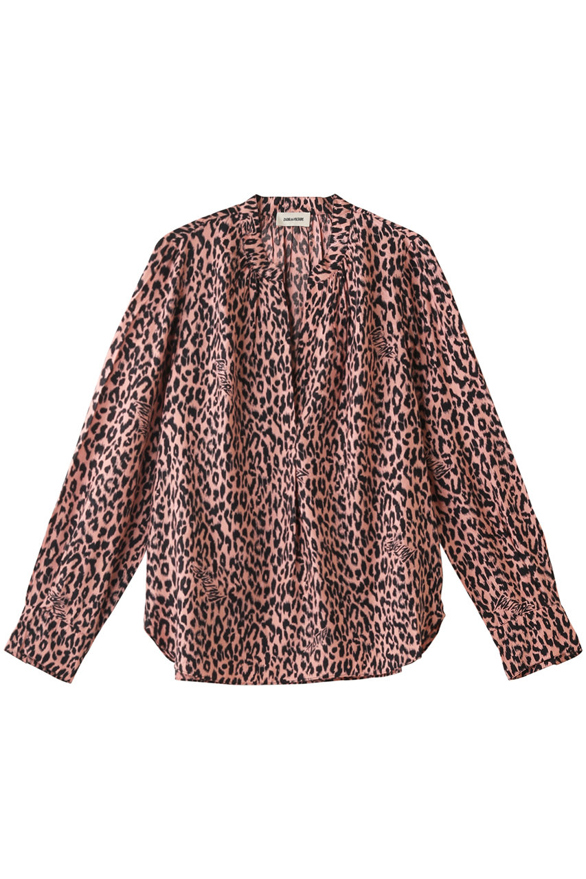 ZADIG & VOLTAIRE ザディグ エ ヴォルテール TINK SQUELETON JAC LEO IKAT TUNIC 長袖チュニック ピンク