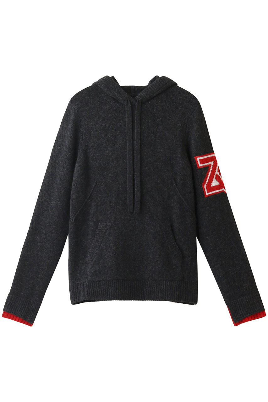 ZADIG & VOLTAIRE ザディグ エ ヴォルテール MINA C ZV HOODIE ニット グレー