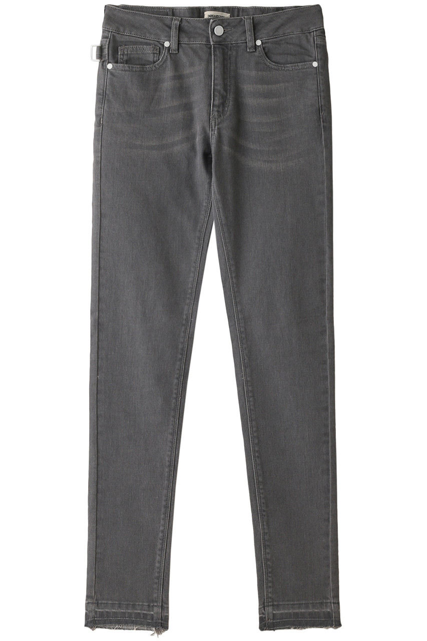 ZADIG & VOLTAIRE ザディグ エ ヴォルテール EVA GRIS JEAN PERM スリムフィットジーンズ グレー
