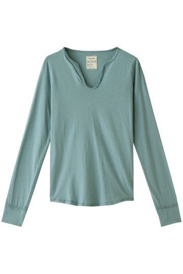 SALE 【50%OFF】 ZADIG & VOLTAIRE ザディグ エ ヴォルテール TUNISIEN ML SURTEINT カットソー ブルー