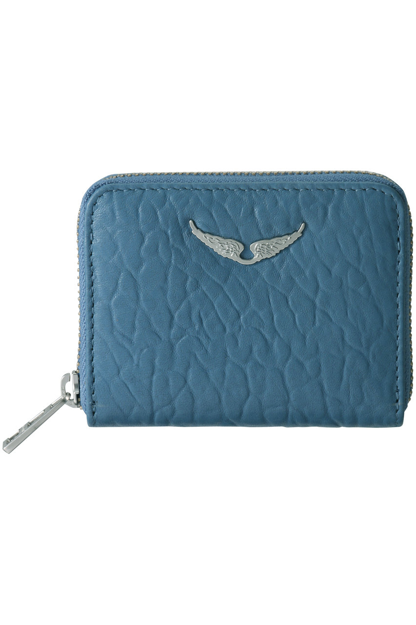 SALE 【50%OFF】 ZADIG & VOLTAIRE ザディグ エ ヴォルテール MINI ZV BUBBLE WALLET/財布 ブルー
