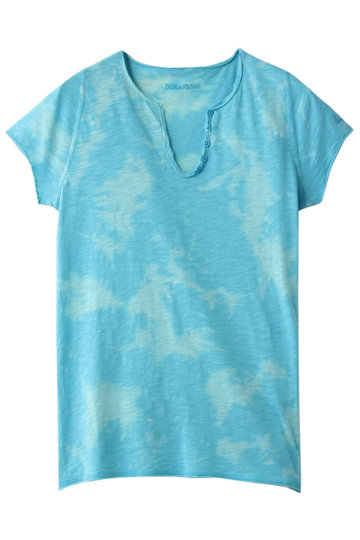 SALE 【50%OFF】 ZADIG & VOLTAIRE ザディグ エ ヴォルテール TUNISIEN MC TIE DYE カットソー ターコイズ