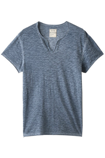 SALE 【50%OFF】 ZADIG & VOLTAIRE ザディグ エ ヴォルテール メンズ(MENS)MONASTIR MC COLD DYED カットソー ブルー